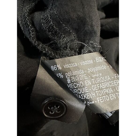 ZARA VOLUMINOUS LONG DRESS BLACK - REF. 5216/270 XS-S $119 - Picture 12 of 14